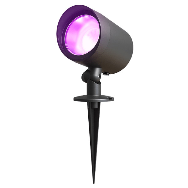 Calex Slimme prikspot buiten | RGB + 2700-6500K | IP44 | Zwart | Bluetooth | 8.2W LCA01253 - 2