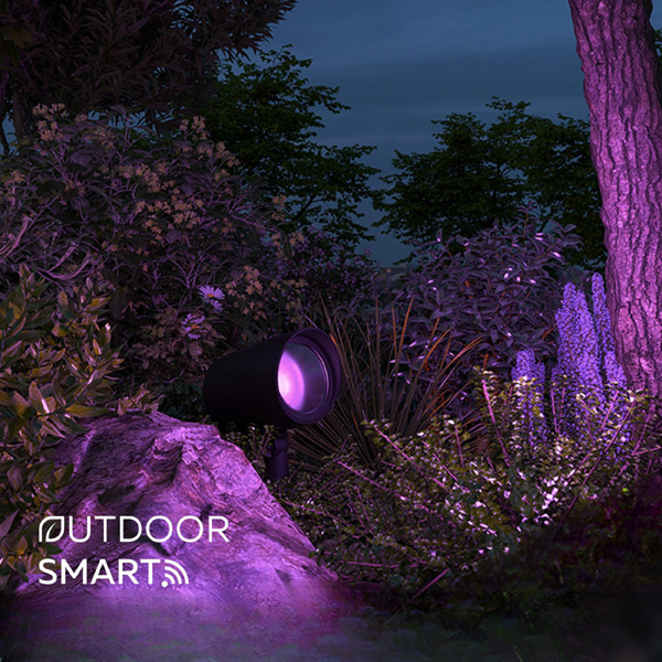 Calex Slimme prikspot buiten | RGB + 2700-6500K | IP44 | Zwart | Bluetooth | 8.2W LCA01253 - 4