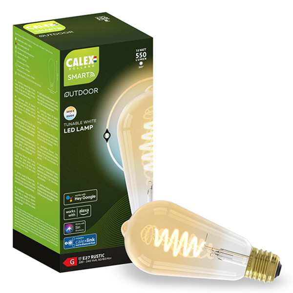 Calex Smart Outdoor lamp E27 | Edison ST64 | 1800K-6500K | 550 lumen | 7W  LCA00825 - 1