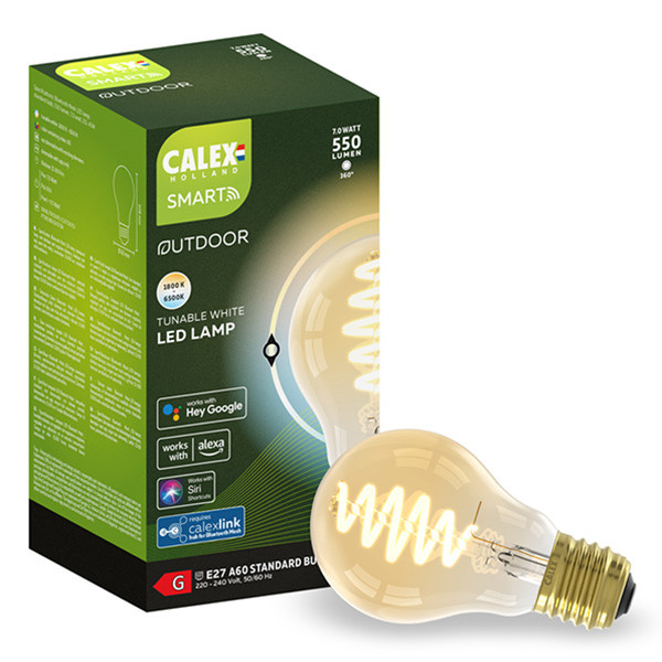 Calex Smart Outdoor lamp E27 | Peer A60 | 1800K-6500K | 550 lumen | 7W  LCA00824 - 1