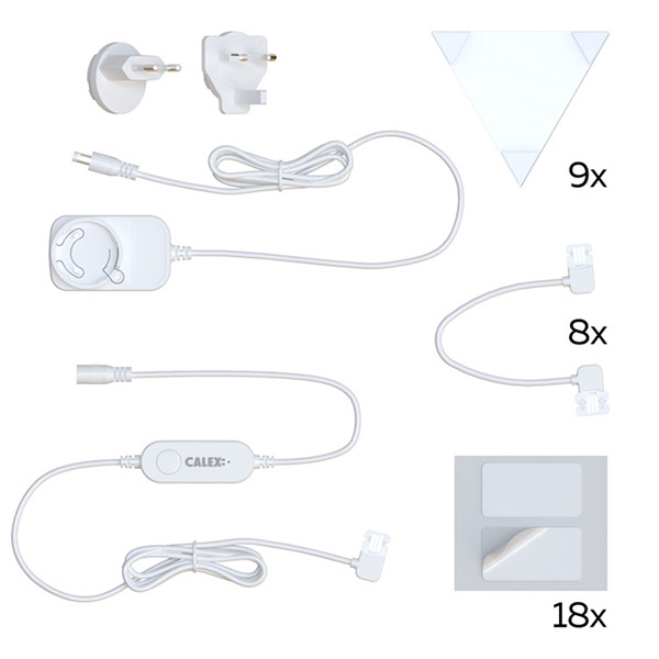 Calex Smart Triangle Lights | RGBIC | 9 stuks LCA01242 - 7
