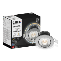 Calex Smart inbouwspot | 2700-6500K | 345 lumen | Zilver | 5W  LCA00586