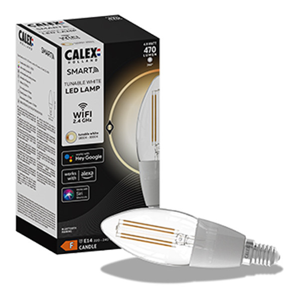 Calex Smart lamp E14 | Kaars B35 | 1800K-3000K | 450 lumen | 4.5W  LCA00424 - 1