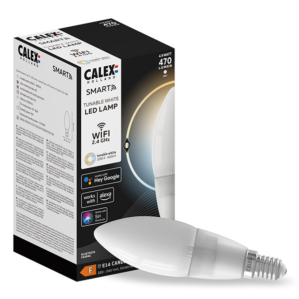 Calex Smart lamp E14 | Kaars B35 | 2200K-4000K | 400 lumen | 4.5W  LCA00833 - 1
