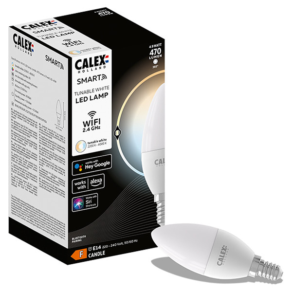Calex Smart lamp E14 | Kaars B35 | Softline | 2200-4000K | Dimbaar | 4.9W (40W)  LCA00924 - 1