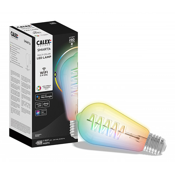 Calex Smart lamp E27 | Edison ST64 | RGB+1800K | 280 lumen | 4.9W  LCA00547 - 1