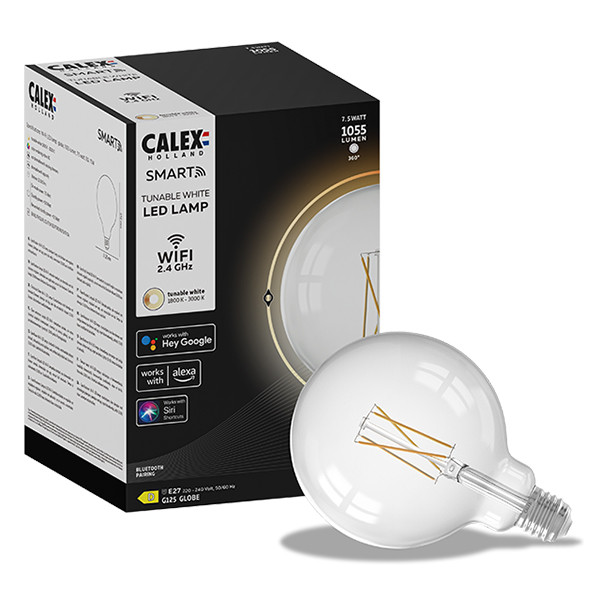 Calex Smart lamp E27 | Globe G125 | 1800K-3000K | 1055 lumen | 7W  LCA00416 - 1