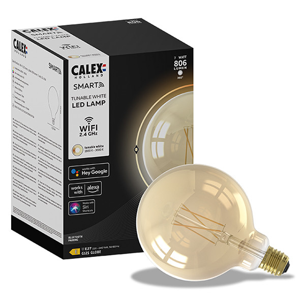 Baby bod precedent Calex Smart lamp E27 | Globe G125 | 1800K-3000K | 806 lumen | 7W Calex  123led.nl