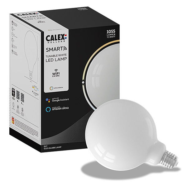 Calex Smart lamp E27 | Globe G125 | 2200K-4000K | 1055 lumen | 7.5W  LCA00419 - 1
