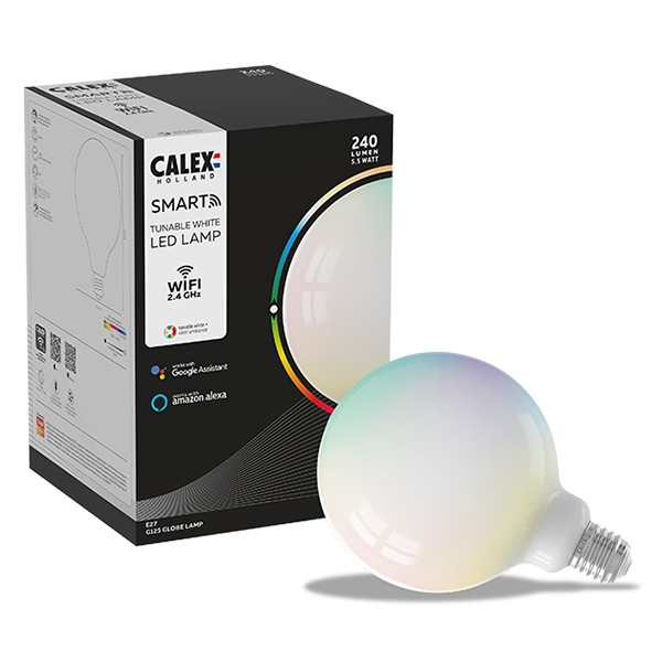 Calex Smart lamp E27 | Globe G125 | RGB + 1800K-3000K | 240 lumen | 5.5W  LCA00440 - 1