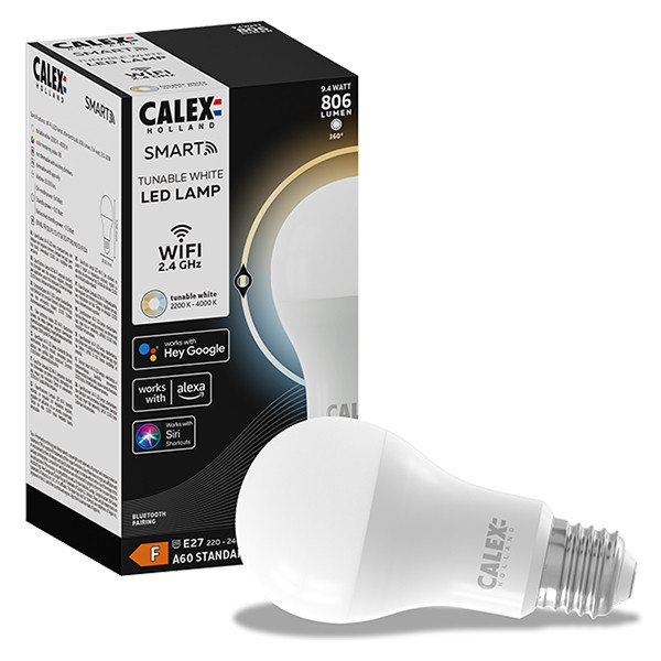 Calex Smart lamp E27 | Peer A60 | 2200K-4000K | 806 lumen | 9W  LCA00447 - 1