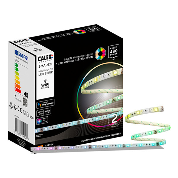 Calex Smart led strip kit | 2 meter | RGB + 2700-6500K | 6.8W  LCA00831 - 1
