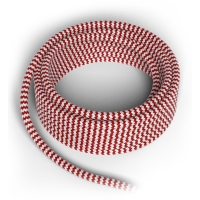 Calex Textielsnoer rood wit 150cm (Calex)  LCA00230