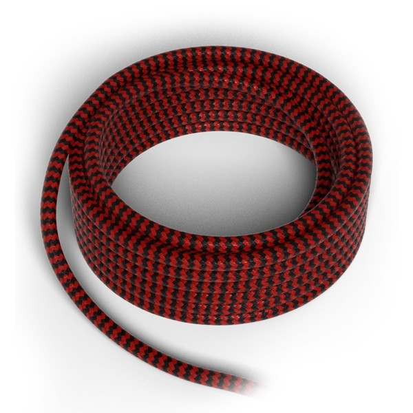 Calex Textielsnoer zwart rood 150cm (Calex)  LCA00224 - 1