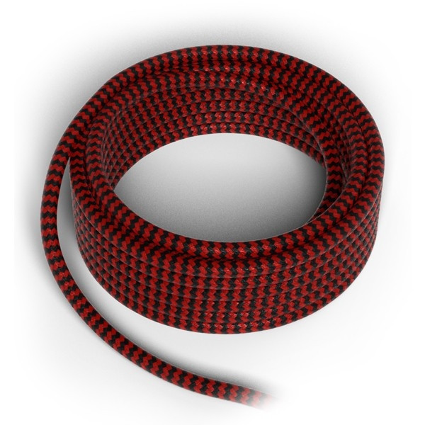 Calex Textielsnoer zwart rood 300cm (Calex)  LCA00225 - 1