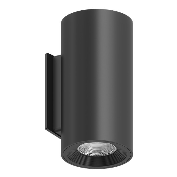 Calex Wandlamp buiten | Batterij | Oplaadbaar | Up & Down | Rond | 2W | Zwart LCA01279 - 2