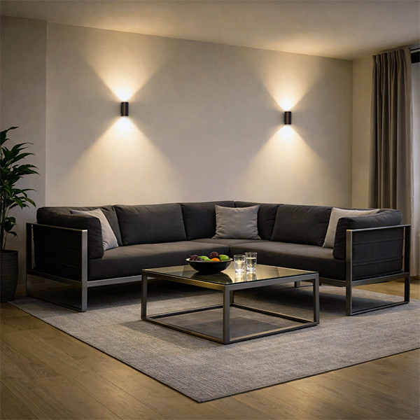 Calex Wandlamp buiten | Batterij | Up & Down | Rond | 2W | Zwart | 2 stuks LCA01280 - 6