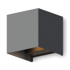 Calex Wandlamp buiten | Up & Down | Vierkant | 3000K | IP54 | 7W | Antraciet LCA01043 - 1