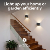 Calex Wandlamp buiten | Up & Down | Vierkant | 3000K | IP54 | 7W | Antraciet LCA01043 - 2