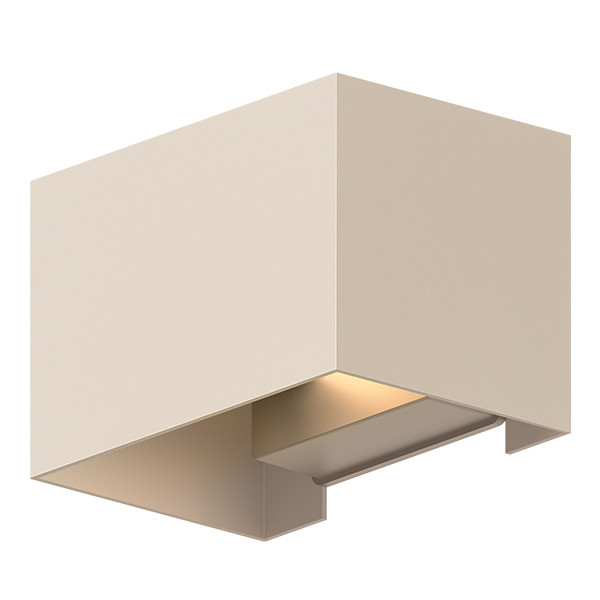 Calex Wandlamp buiten | Up & Down | Rechthoek | 3000K | IP54 | 7W | Zand LCA01269 - 1