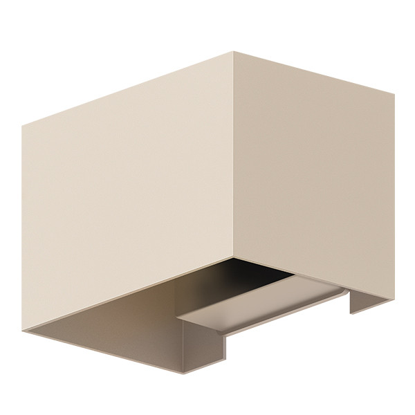 Calex Wandlamp buiten | Up & Down | Rechthoek | 3000K | IP54 | 7W | Zand LCA01269 - 2