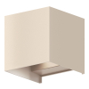 Calex Wandlamp buiten | Up & Down | Vierkant | 3000K | IP54 | 7W | Zand LCA01268 - 2