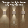Calex Wandlamp buiten | Up & Down | Vierkant | 3000K | IP54 | 7W | Zand LCA01268 - 3