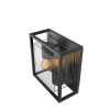 Calex Wandlamp buiten 2x E27 | Vierkant | Glas | IP44 | Zwart  LCA01032 - 3
