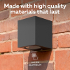 Calex Wandlamp buiten GU10 | Vierkant | IP54 | Antraciet LCA01023 - 5