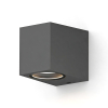 Calex Wandlamp buiten GU10 | Vierkant | IP54 | Antraciet LCA01023 - 1