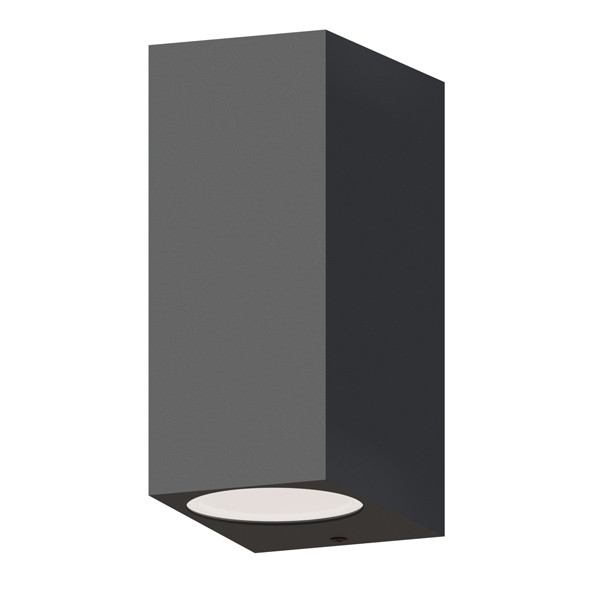 Calex Wandlamp buiten GU10 | Up & Down | Rechthoek | IP54 | Antraciet  LCA01026 - 1