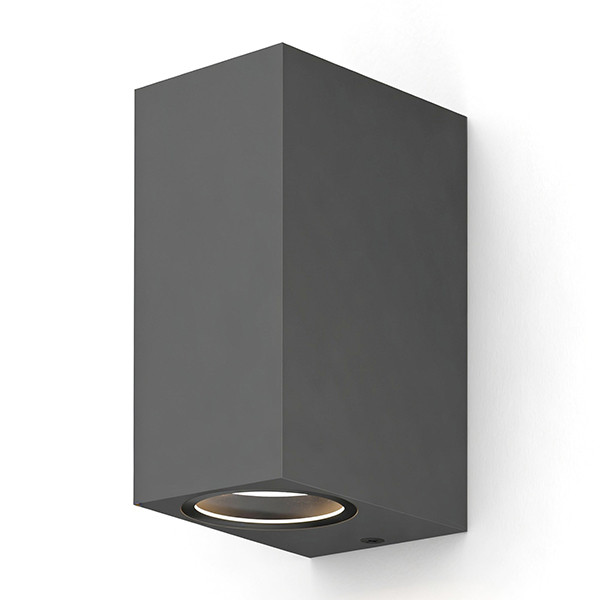 Calex Wandlamp buiten GU10 | Up & Down | Rechthoek | IP54 | Antraciet LCA01026 - 1