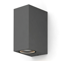 Calex Wandlamp buiten GU10 | Up & Down | Rechthoek | IP54 | Antraciet LCA01026