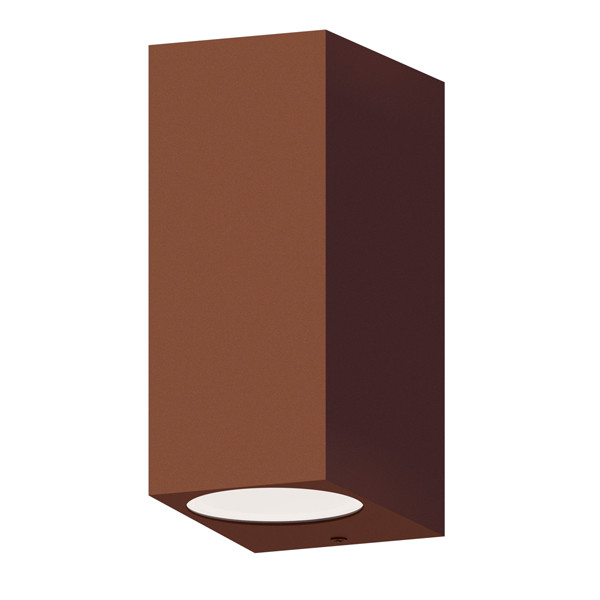 Calex Wandlamp buiten GU10 | Up & Down | Rechthoek | IP54 | Roestkleur  LCA01025 - 1