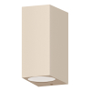 Calex Wandlamp buiten GU10 | Up & Down | Rechthoek | IP54 | Zandkleur LCA01267 - 1
