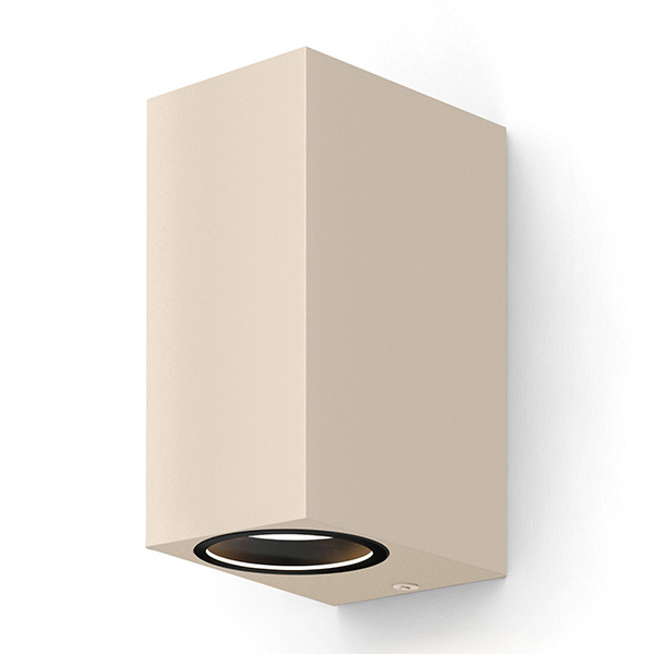 Calex Wandlamp buiten GU10 | Up & Down | Rechthoek | IP54 | Zandkleur LCA01267 - 1