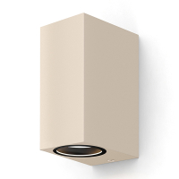 Calex Wandlamp buiten GU10 | Up & Down | Rechthoek | IP54 | Zandkleur LCA01267