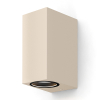 Calex Wandlamp buiten GU10 | Up & Down | Rechthoek | IP54 | Zandkleur LCA01267 - 1