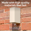 Calex Wandlamp buiten GU10 | Up & Down | Rechthoek | IP54 | Zandkleur LCA01267 - 5