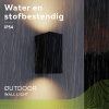 Calex Wandlamp buiten GU10 | Up & Down | Rechthoek | IP54 | Zwart  LCA01024 - 4