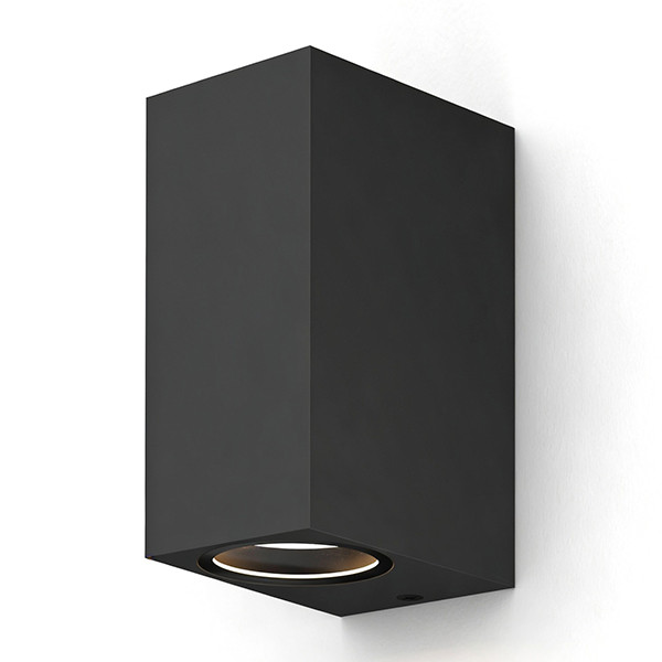 Calex Wandlamp buiten GU10 | Up & Down | Rechthoek | IP54 | Zwart LCA01024 - 1