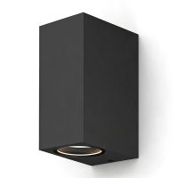 Calex Wandlamp buiten GU10 | Up & Down | Rechthoek | IP54 | Zwart LCA01024
