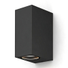 Calex Wandlamp buiten GU10 | Up & Down | Rechthoek | IP54 | Zwart