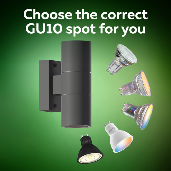 Calex Wandlamp buiten GU10 | Up & Down | Rond | IP54 | Antraciet LCA01029 - 4