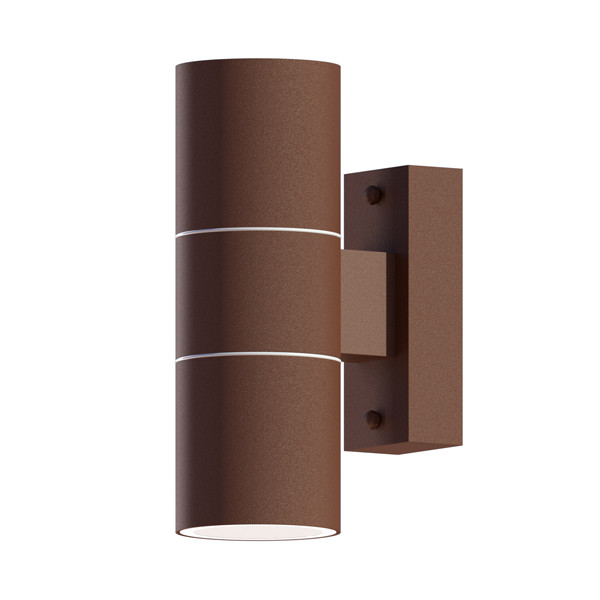 Calex Wandlamp buiten GU10 | Up & Down | Rond | IP54 | Roestkleur  LCA01028 - 1