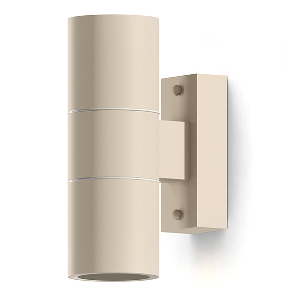 Calex Wandlamp buiten GU10 | Up & Down | Rond | IP54 | Zandkleur LCA01270 - 1