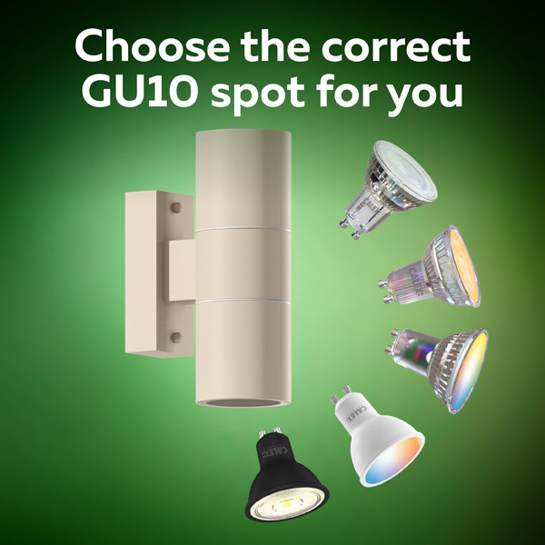 Calex Wandlamp buiten GU10 | Up & Down | Rond | IP54 | Zandkleur LCA01270 - 4