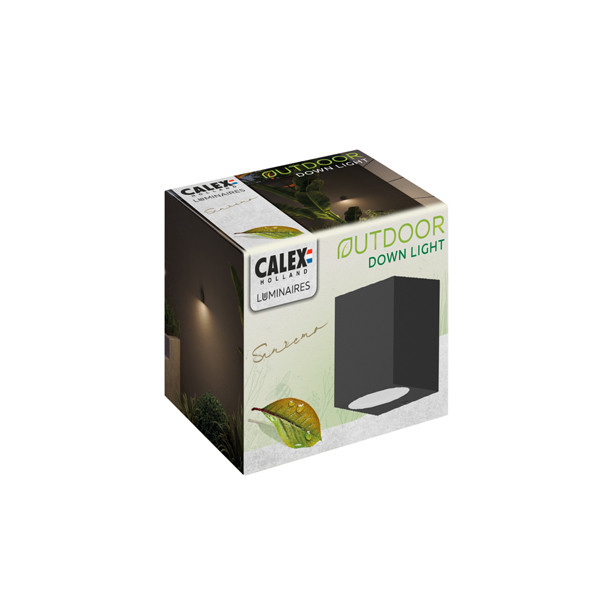 Calex Wandlamp buiten GU10 | Vierkant | IP54 | Zwart  LCA01021 - 2