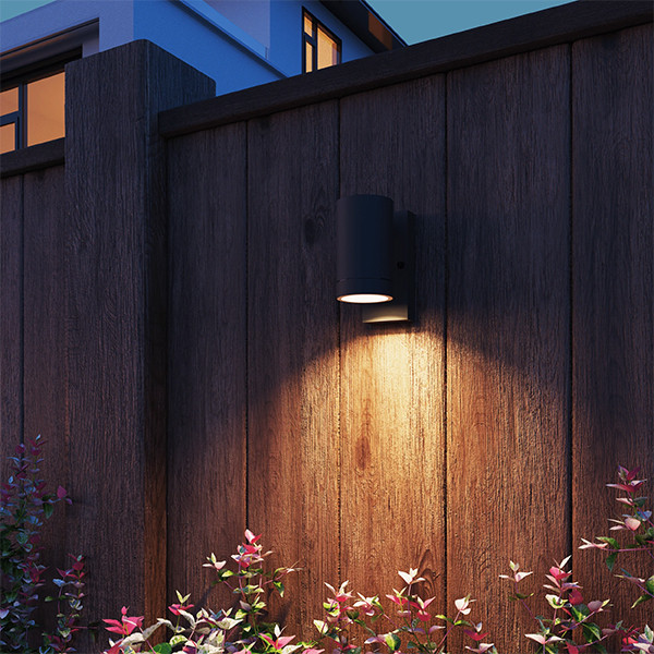 Calex Wandlamp buiten met schemersensor GU10 | Alba | Rond | IP44 | Zwart LCA01166 - 4
