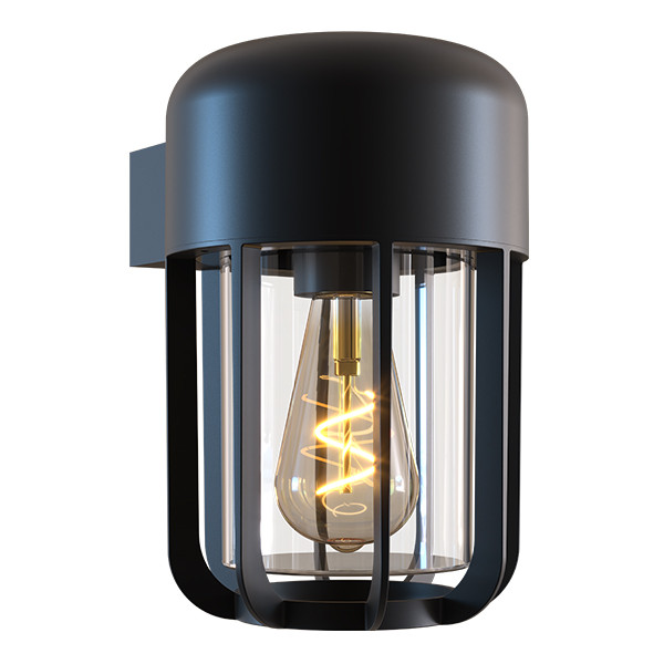 Calex Wandlamp buiten met sensor E27 | Rond | IP65 | Zwart LCA01272 - 1